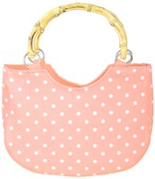 KüStenluder Peyton 50S Polka Dots Bamboo Retro Bag Tasche - Lachs Rockabilly