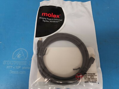 ( 5 pcs ) Molex 6ft Black IEEE 1394 Cables Mini-A to Mini-B USB Cable68806-0039-