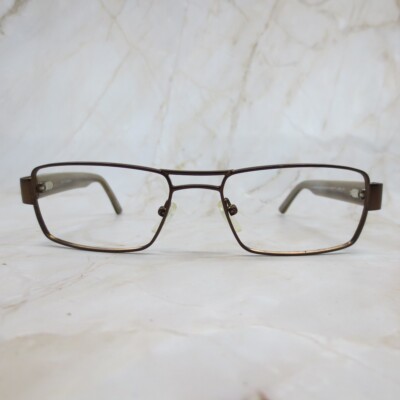 Dale Earnhardt Jr Eyeglasses Frame 6727 Unisex Brown Metal Full