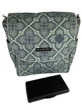 Petunia Pickle Bottom Boxy Diaper Bag Backpack Blue Teal Changing Pad