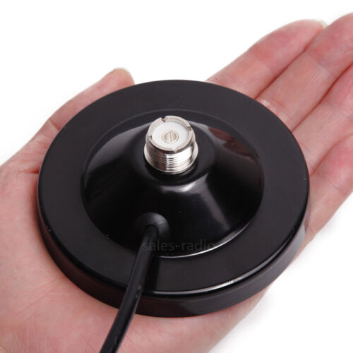 Mobile Car Antenna Magnetic Roof Mount Base 5m（16.4 ft） RG58 Coax Cable UHF Male - 第 1/6 張圖片