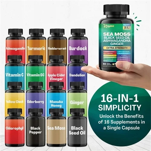 Dynamic Vitality Bundle , Sea Moss Multivitamin & Shilajit Power Combo - 60 Caps - Bild 5 von 10