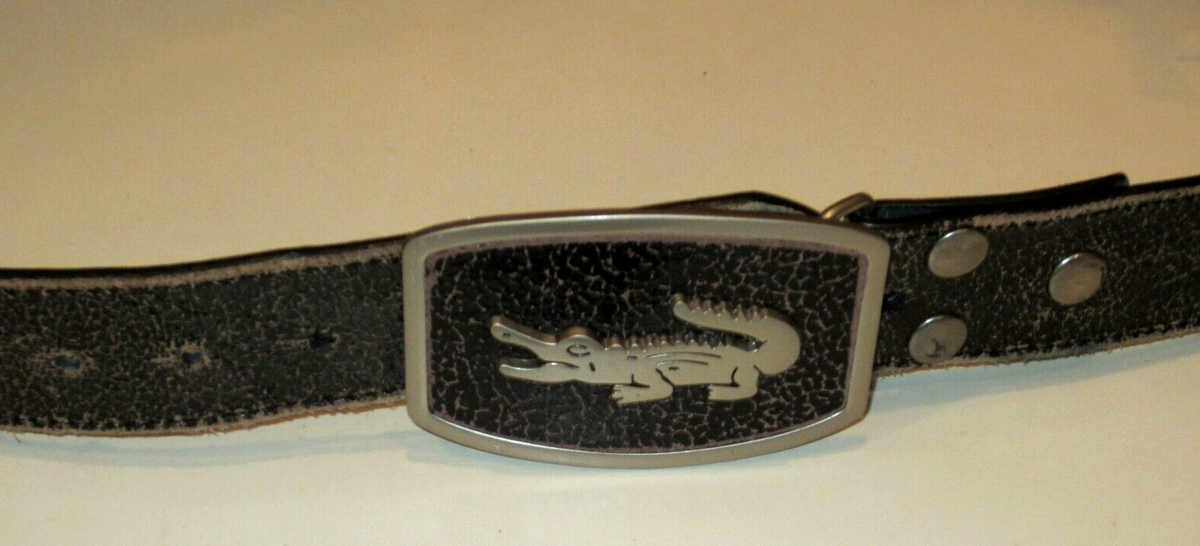 Alligator belt Made in Italy SHW size M 29”-33.25” Genuine alligator skin belt for man NAIROBI, CITES, DARK  main image 2