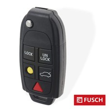 Flip Car Key Fob Case Shell 5button For Volvo Xc70 V70 2004 2005 2006 2007