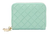 Seidenfelt Manufaktur Ylva Woven Wallet GeldböRse Aqua Green Woven Mint Neu