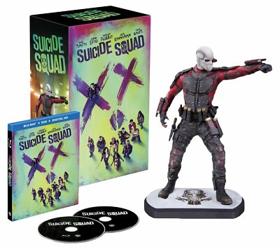 Suicide Squad * Digibook & Deadshot Figur 3D-Blu-ray Extended Cut limitiert P60