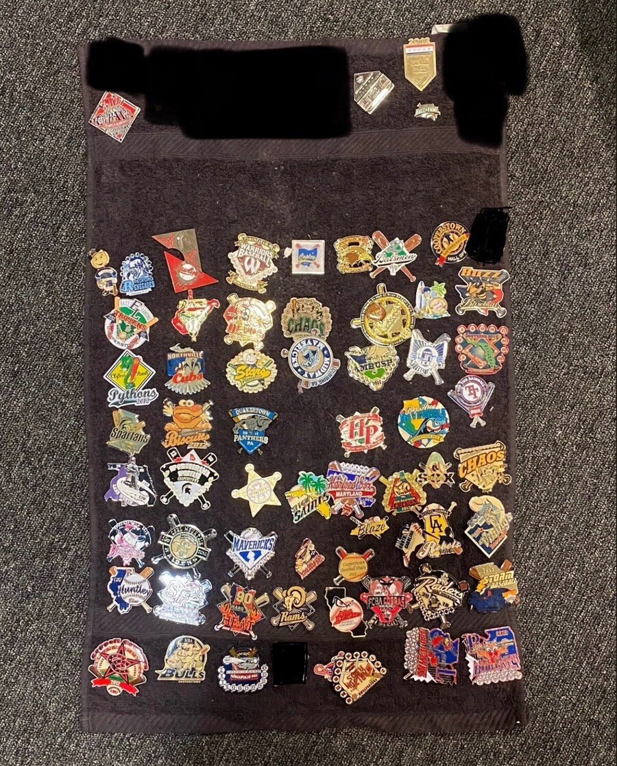 Lot Of Cooperstown All Star Village Baseball Trading Pins