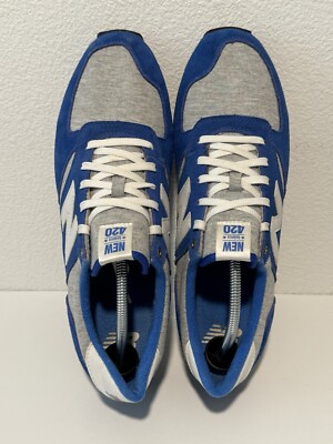 New Balance Mens 420 Running Shoe Size 12 Blue Suede Gray  display picture 3