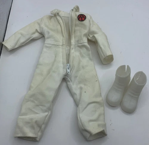 Vintage Hasbro GI Joe Adventure Team Space Jumpsuit Zip Up Outfit Boots Clothes