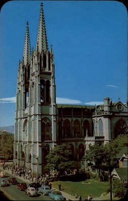 Cathedral of the Immaculate Conception Denver Colorado vintage postcard u771