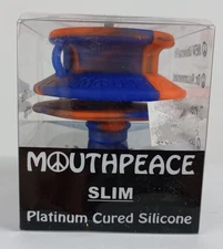 Moose Labs Silicone Mouthpeace Slim + Lanyard Orange Blue for Water Pipes Hookah
