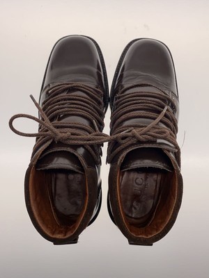 GUCCI / ショートブーツ/35.5/BRW/レザー/104 0153 Gucci Lace-Up Boots/35.5/Brw/Leather/104 0153 | eBay