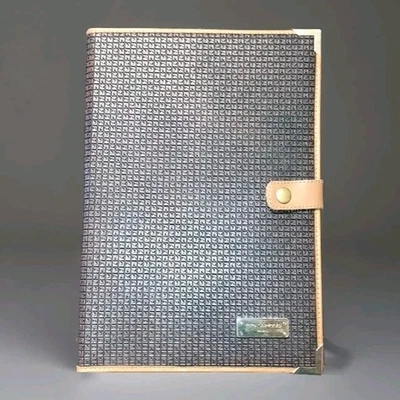 Porte-document vintage Ted Lapidus Paris – Toile monogrammée & cuir Années 70/80 - Photo 1/4