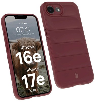 Handyhülle für iPhone 17e / 16e Bizon Case Cover Schutz Hülle Etui Burgunderrot