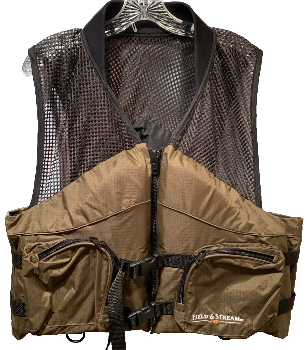 Gilet De Chasse Et Pêche Field & Stream Homme 2XL - Marron - Multi-poches Vintage