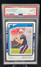 2024 Panini Donruss Drake Maye #379 PSA 9 Rated Rookie New England Patriots 🇺🇸