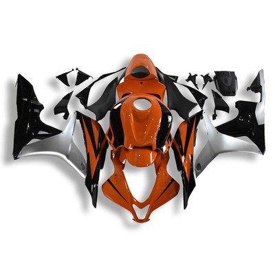 FK Injection Orange  Black Kit Fairing Fit lor HONDA 2007-2008 CBR600RR x012
