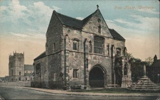 United Kingdom Gate House,Worksop Valentines Series Original Vintage Postcard