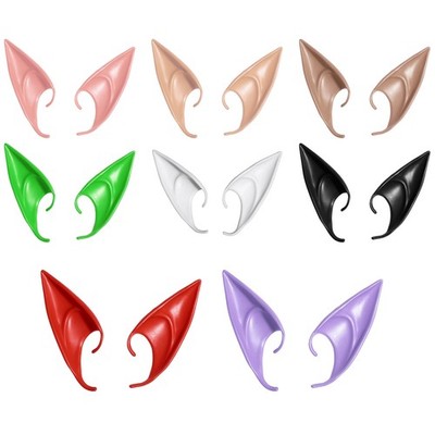 Adults Kids Party Props Silicone Cosplay Ear Stage Show Elf Ears Halloween Soft