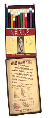 Vintage Venus Color Pencils Set 12 American Pencil Co USA