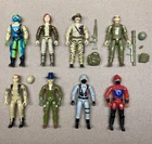 GI Joe Vintage Figure Lot of 8 Cover Girl Zap Grunt Stinger Hiss Recondo + More