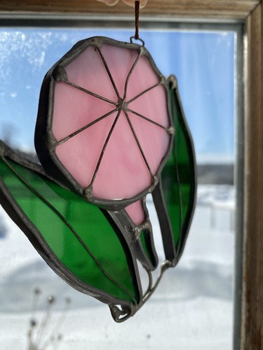 Stained Glass Flower Suncatcher Ornament Home Decor - Picture 2 of 3