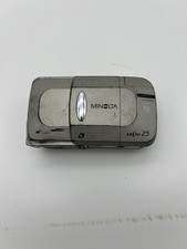 Minolta Vectis 25 IX-DATE APS Film Camera Silver Black 30-75mm Zoom Lens WORKS