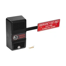 DETEX ECL-230D BLACK Exit Door Alarm,Black,Steel,100 dB 54PC40