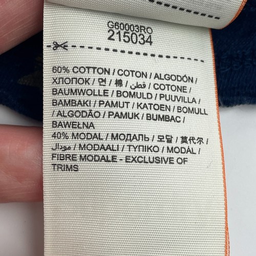 Superdry T-Shirt Small Blue Womens 3/4 Sleeve Scoop Neck Striped Stars Top - Picture 8 of 12