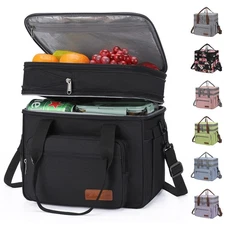 Maelstrom Lunch Box, 23L Insulated Lunch Bag, Expandable Double Deck Cooler B...