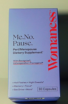 Womaness Me.No.Pause. Peri/Menopause Dietary Supplement 30 Capsules