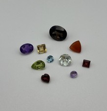 10 Loose Gemstones Lot Various Shapes Sizes