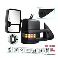 Towing Mirrors For 1999 2000 2001 2002 Chevy Silverado 99-02 Towing Mirrors Towing Mirrors For 1999 2000 2001 2002 Chevy Silverado 99-02 Towing Mirrors