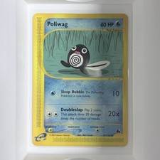 Pokémon Poliwag 40 HP Basic Expedition Base Set 87/144 Common Card