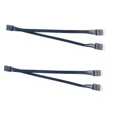 2Pcs Motherboard USB Y Splitter Cable, USB 2.0 9-Pin to 2 9-Pin Leads Extensi...
