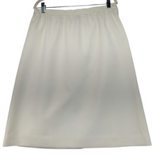 Alex Colman Sportswear Vintage Cream ALine Midi Skirt Womens Size M