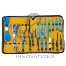 Basic Bipolar Bayonet Forceps Electrosurgical Instruments Set