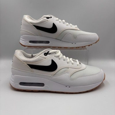 Mens Size 7 Nike Air Max 1 '86 OG White Black Gum Golf Shoes FN0697-100