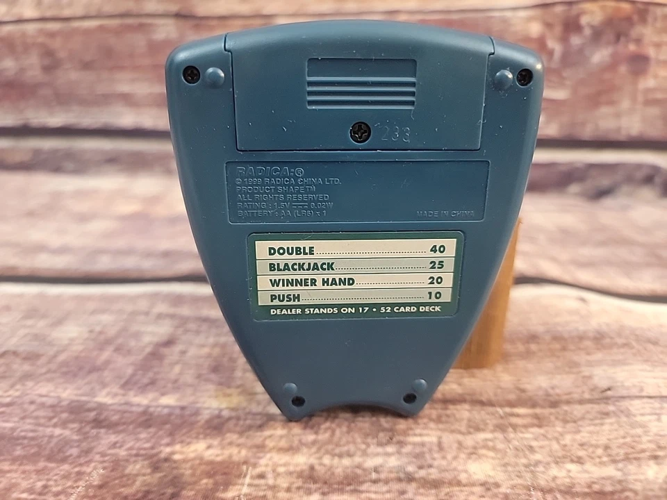 Radica Pocket Blackjack 21 Electronic Handheld Tested And Working  - Image 2 of 3