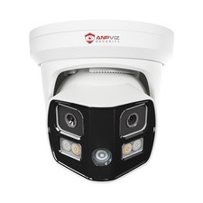 Anpviz 8MP Dual Lens 180  PoE IP Camera AI Human/Vehicle Detection, Night Vision