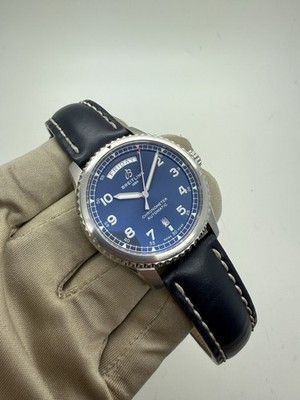 Breitling Aviator Navitimer 8 Blue Dial Steel Automatic 41mm Watch A45330 w/ Box