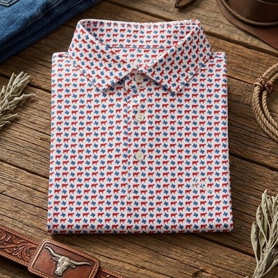 rhoback dress shirts RHOBACK - SHARKS ALL OVER - NEW / UNWORN Mens S Polo Shirt