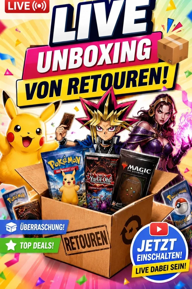 Pokémon-Retouren-Live! Karten und Zubehör ab 1 €