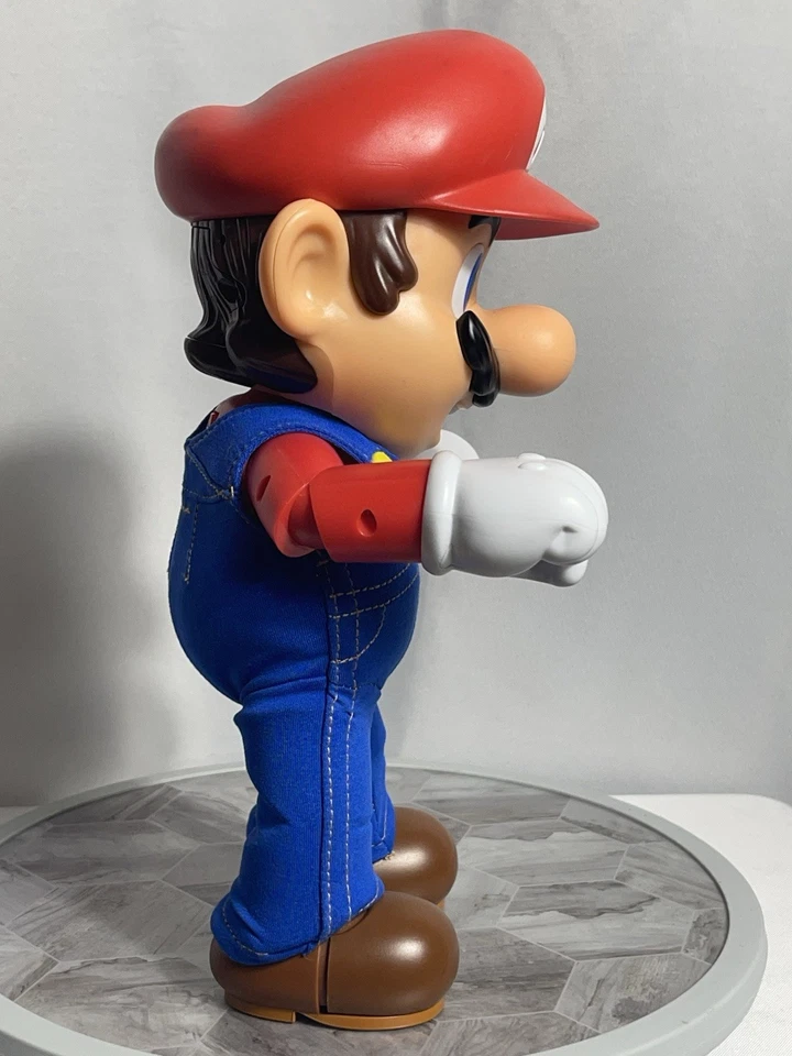 JAKKS Pacific Super Mario Figure 12” 2020 Talking Plush Body Toy Nintendo - Image 4 of 4