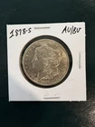 1878-S $1 MORGAN SILVER DOLLAR AU/BU