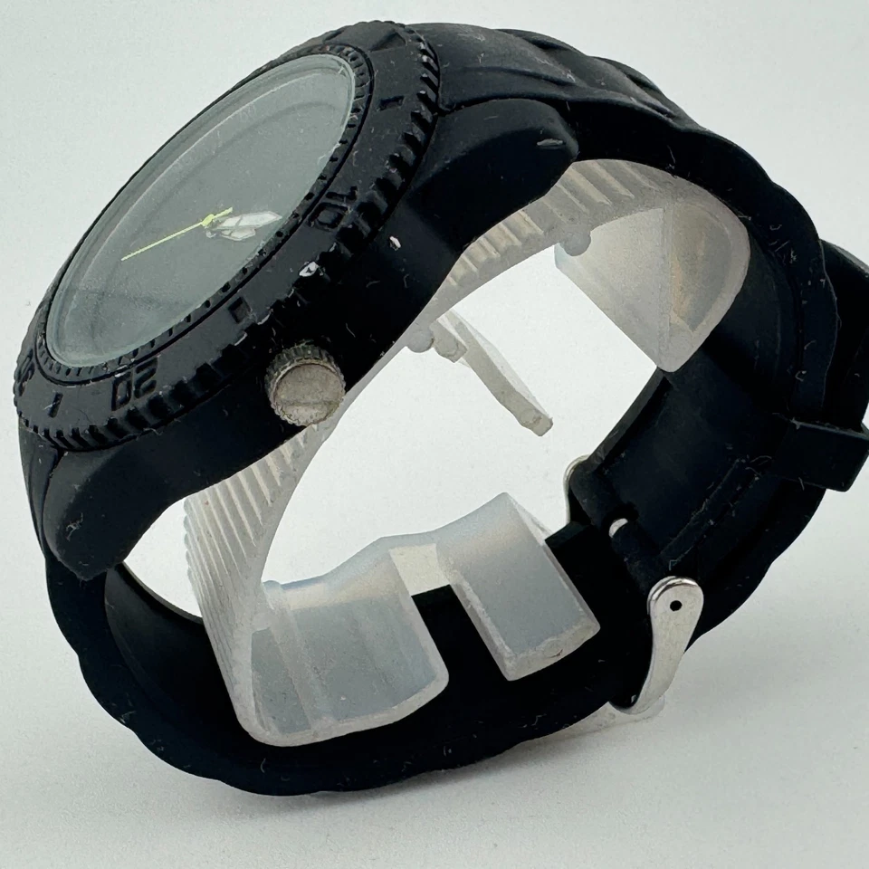 American Eagle Quartz Watch Men 50mm Black Analog Fixed Bezel Rubber New Battery - Image 4 of 4