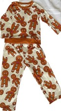 Christmas Gingerbread Man Pajamas PJ  s, 2 Piece, 2T, NWOT