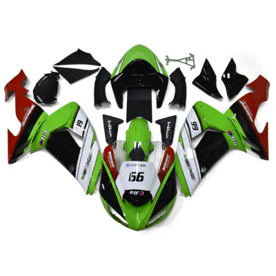 Green Black Red ABS Fairings For Kawasaki ZX10R Ninja ZX-10R 2006