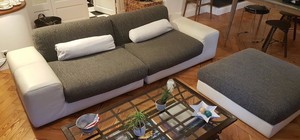 Détails Sur Canapé Roche Bobois Cuir Et Tissu