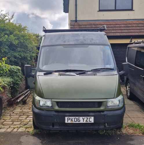 Ford Transit 2006 MK6 LWB Semi High Top Camper Project. Moving house forces sale